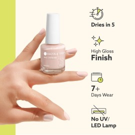 Dazzle Dry Base Coat - Step 2 - A Fast-Drying clear coat - Long-Lasting Nail Polish Base Coat for Non-Toxic Manicures (0.5 fl oz) Dazzle Dry Base Coat - Step 2 - A Fast-Drying clear coat - Long-Lasting Nail Polish Base Coat for Non-Toxic Manicures (0.5 fl oz)