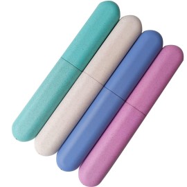 ZYYC 4 Pack Travel Toothbrush Case, Holder Toothbrush Travel Containers for Trip Home Camping Dust-Proof and Sanitary Travel Toothbrush Holder