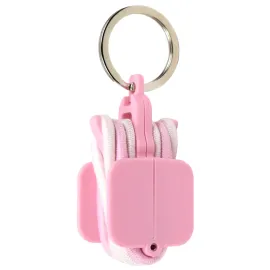 Hair Tie Hub Portable Hair Tie Holder: Stylish Hair Tie Organizer with 3 Bonus Hair Ties (Light Pink)