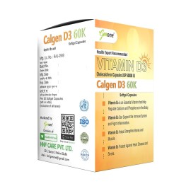 GENONE Calgen D3 Vitamin D3 Capsule for Boosting Immunity, Healthy Bones and Strong Muscles (20 Caps) GENONE Calgen D3 Vitamin D3 Capsule for Boosting Immunity, Healthy Bones and Strong Muscles (20 Caps)