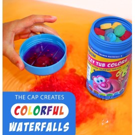 Mr. Bubble Fizzy Tub Colors Bath Water Coloring Tabelets, 6 Bright Colors, Red, Orange, Yellow, Purple, Blue and Green, Fragrance Free, Cap Makes Colorful Waterfall (3 Jars, 150 Tablets Each) Mr. Bubble Fizzy Tub Colors Bath Water Coloring Tabelets, 6 Bright Colors, Red, Orange, Yellow, Purple, Blue and Green, Fragrance Free, Cap Makes Colorful Waterfall (3 Jars, 150 Tablets Each)