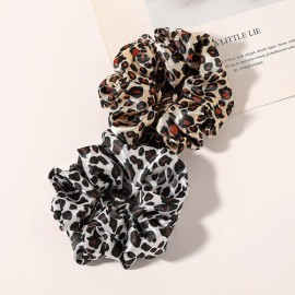 Scrunchies Hair Ties Silk Satin Scrunchy - Hair Elastics Bands Ponytail Holder Pack of Neutral Scrubchy Hair Accessories Women Girls