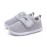 BMCiTYBM Baby Shoes Girls Boys First Walking Sneakers Infant 6 9 12 18 24 Months Grey Size 12-18 Months Toddler