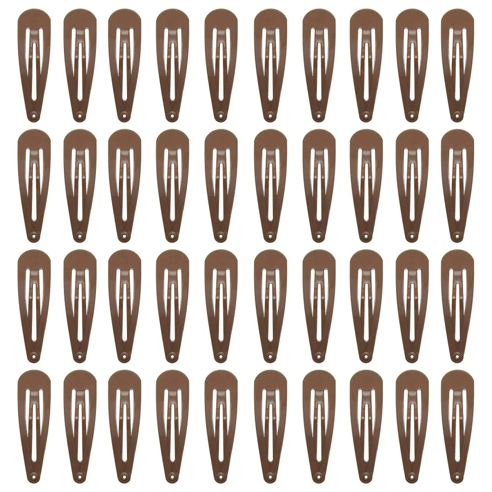 40 Counts Colorful Metal Snap Hair Clips 2 Inch Barrettes for Women Accessories (brown) 40 Counts Colorful Metal Snap Hair Clips 2 Inch Barrettes for Women Accessories (brown)