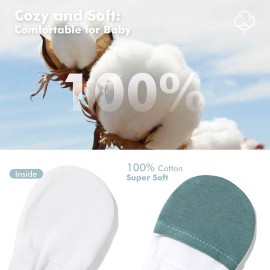 HAPIU Baby Mitten,3 Pack, Emerald&Sage&Storm, 0-3 Months HAPIU Baby Mitten,3 Pack, Emerald&Sage&Storm, 0-3 Months