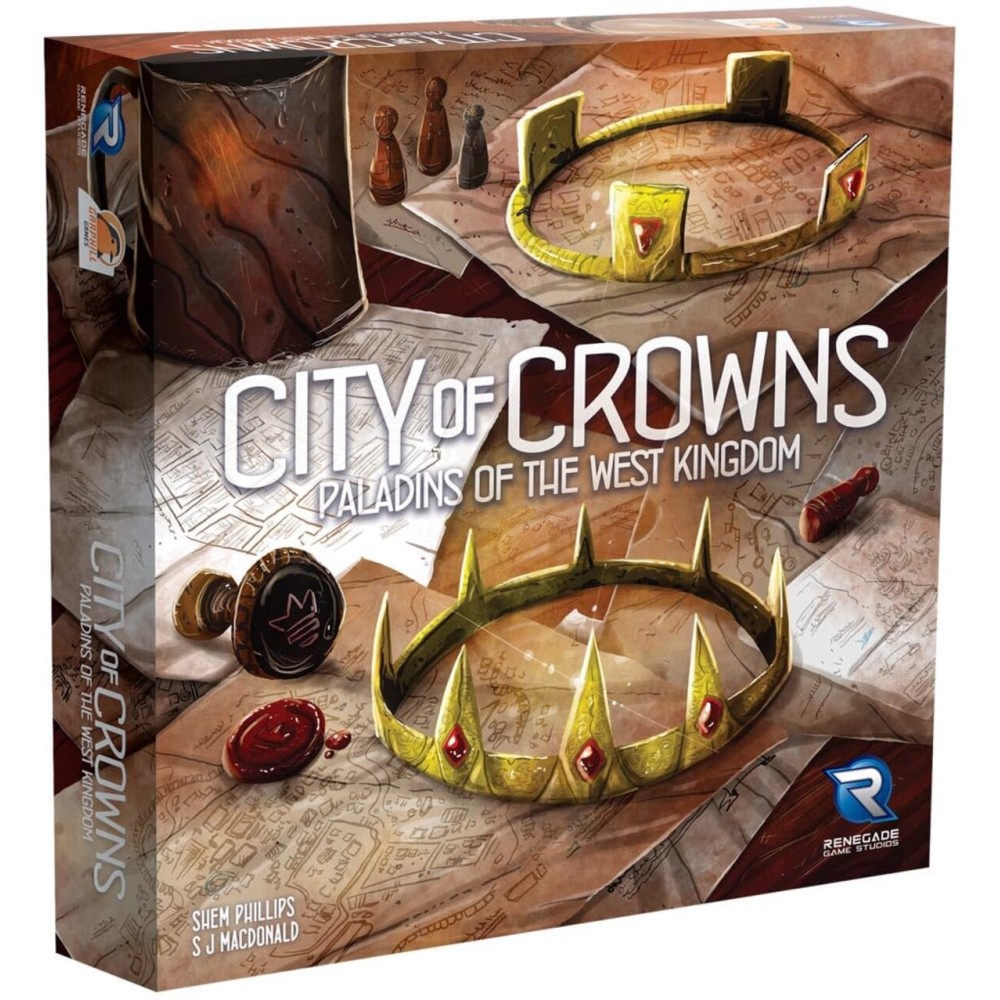 Renegade Game Studios Paladins of The West Kingdom: City of Crowns Expansion 1 - 4 Players, Ages 12+, in 90 - 120 minutes