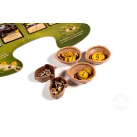 Starling Games Everdell Deluxe Resource Vessels - Themed Containers & Card Holders - Accessory Pack for Everdell Base Game & Expansions - Includes 10 Unique Vessels, 3 Leaf Card Holders