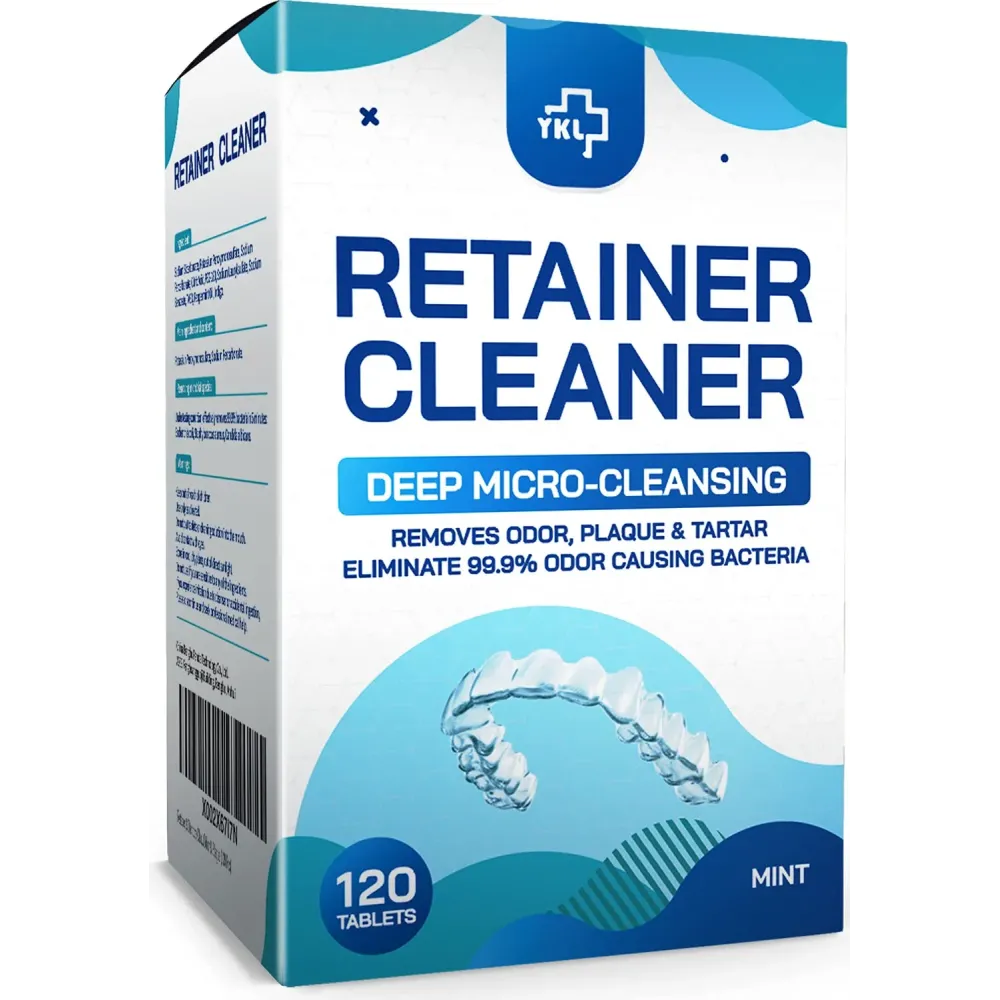 Retainer & Denture Cleaner Tablets - 4 Months Supply (120 pcs) Dental Retainers for Aligner - Mouth & Night Guards - False Teeth Whitening - Removes Odor & Plaque (120 Pcs) Retainer & Denture Cleaner Tablets - 4 Months Supply (120 pcs) Dental Retainers for Aligner - Mouth & Night Guards - False Teeth Whitening - Removes Odor & Plaque (120 Pcs)