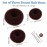 TsMADDTs Donut Hair Bun Maker, 3PCS Dark Brown Ring Style Bun Maker with 20PCS U Shaped Hair Pins for Women Dance