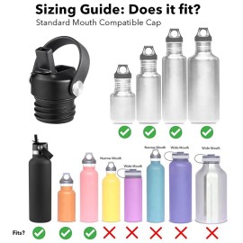 RRegeny Straw Lid fits Hydro Flask Standard Mouth, 21 24 oz, Sports Flex Cap Water Bottle Accessories Replacement Top RRegeny Straw Lid fits Hydro Flask Standard Mouth, 21 24 oz, Sports Flex Cap Water Bottle Accessories Replacement Top