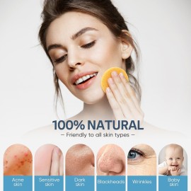 GAINWELL 50-Colored Natural Compressed Facial Sponges, for Facial Cleansing, Reusable & Eco-Friendly, 50 PCS GAINWELL 50-Colored Natural Compressed Facial Sponges, for Facial Cleansing, Reusable & Eco-Friendly, 50 PCS