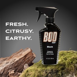 BOD man Fragrance Body Spray, Black, 8 fl oz (Pack of 2) BOD man Fragrance Body Spray, Black, 8 fl oz (Pack of 2)