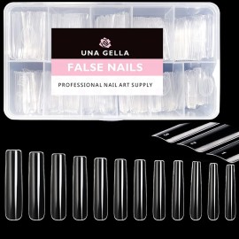 UNA GELLA Extra Long Tapered Sqaure Nail Tips Full Cover 504pcs No C Curve Clear Gel Nail Tips XXL Long Straight Nails Tips Acrylic Nails Long Square Gel X Nails for DIY Nail Art 12 Sizes UNA GELLA Extra Long Tapered Sqaure Nail Tips Full Cover 504pcs No C Curve Clear Gel Nail Tips XXL Long Straight Nails Tips Acrylic Nails Long Square Gel X Nails for DIY Nail Art 12 Sizes