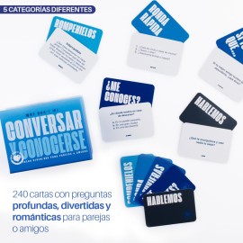 Why Don\'t We Conversar y Conocerse in Spanish 240 Cards with Questions, Games, Conversations & More. Fun Game for Adults and Gift for Couples.