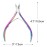 4 Packs Cuticle Nipper, Premium Stainless Steel Cuticle Trimmer for Manicure & Pedicure at Home/Spa/Salon [Rainbow Color]
