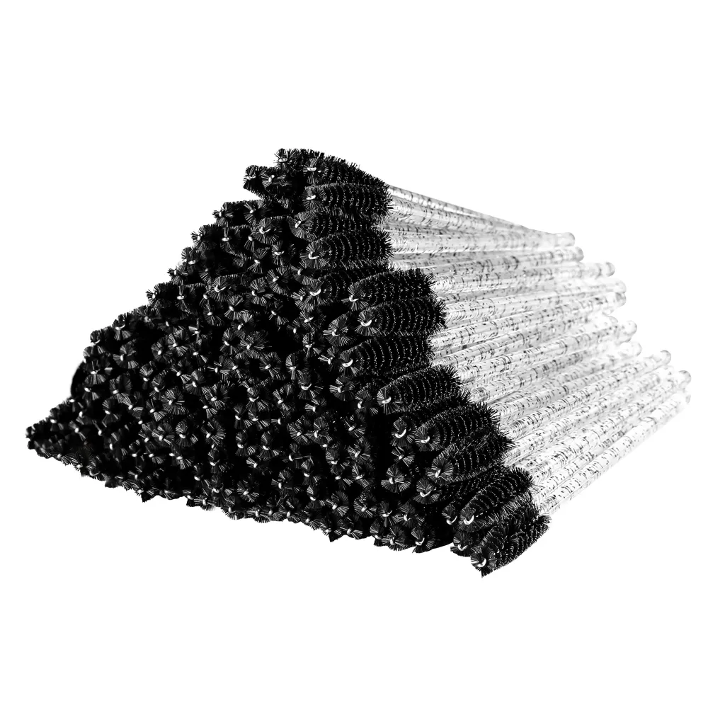 300 Pcs Disposable Crystal Mascara Wand Eyelash Brush Applicator Eyebrow Brush for EyeLash Extension Supplies (Black) 300 Pcs Disposable Crystal Mascara Wand Eyelash Brush Applicator Eyebrow Brush for EyeLash Extension Supplies (Black)