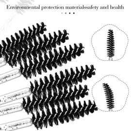 300 Pcs Disposable Crystal Mascara Wand Eyelash Brush Applicator Eyebrow Brush for EyeLash Extension Supplies (Black) 300 Pcs Disposable Crystal Mascara Wand Eyelash Brush Applicator Eyebrow Brush for EyeLash Extension Supplies (Black)