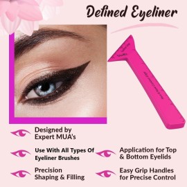 Eyeliner Stencils Pencil Liquid Waterproof Tool For Liner Makeup Brush Pen Stamp Thin Sharpener Cat Eyes Small Angled Wing Tip | Real Beginners Techniques Eye Shadow Lines Gel Eyebrow Pomade Black Eyeliner Stencils Pencil Liquid Waterproof Tool For Liner Makeup Brush Pen Stamp Thin Sharpener Cat Eyes Small Angled Wing Tip | Real Beginners Techniques Eye Shadow Lines Gel Eyebrow Pomade Black