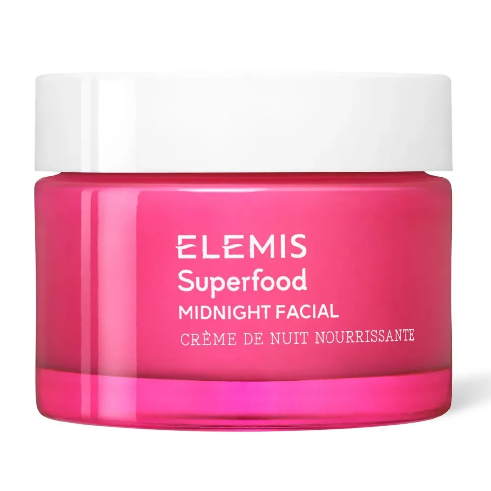 ELEMIS Superfood Midnight Facial 50ml, Moisturizer Face Cream, Hydrating Face Moisturizer for Dry Skin, Firming Facial Cream, Camu Camu & Vitamin C Cream