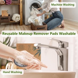 Sopurrrdy Reusable Makeup Removal Pads - 20 Pack with Laundry Bag - Soft Black Reusable Cotton Makeup Remover Pads for Face - Washable Bamboo Cotton Rounds Sopurrrdy Reusable Makeup Removal Pads - 20 Pack with Laundry Bag - Soft Black Reusable Cotton Makeup Remover Pads for Face - Washable Bamboo Cotton Rounds