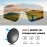 Ukoly Cycling Sunglasses with Interchangeable Nose Pad Men Women,Sports Sunglasses,Fishing Baseball Glasses