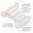 Esembly Cloth Diaper Inner, Trim-Fitting, Certified Organic Cotton, Reusable and Absorbent Leak-Proof Inserts with Snap Closure for Eco-Friendly Diapering, 3-Pack, Size 1 (7-17lbs)