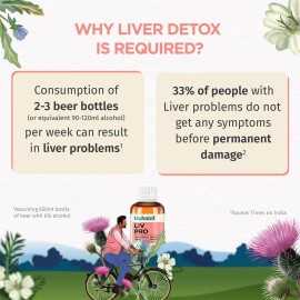 Livpro Liver Detox Syrup with Milk Thistle & Arjuna Bark by Green Cure, Liver Supplement with Milk Thistle Liver Detox Cleanse, Organic Liver Support - German Science with Ayurveda, 3.4 Fl Oz (100ml)