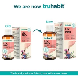 Livpro Liver Detox Syrup with Milk Thistle & Arjuna Bark by Green Cure, Liver Supplement with Milk Thistle Liver Detox Cleanse, Organic Liver Support - German Science with Ayurveda, 3.4 Fl Oz (100ml)