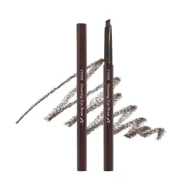 ETUDE Drawing Eye Brow 1 Dark Brown | Long Lasting Eyebrow Pencil for Soft Textured Natural Daily Look Eyebrow Makeup | Korean Makeup, Kbeauty, Perfect for Gift