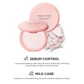 THESAEM Saemmul Perfect Pore Pink Pact - Makeup Finishing Pressed Powder for Sebum Control and Pore Minimization, Soothes Sensitive Skin with Calamine, Setting Powder, Clumps Free 12g THESAEM Saemmul Perfect Pore Pink Pact - Makeup Finishing Pressed Powder for Sebum Control and Pore Minimization, Soothes Sensitive Skin with Calamine, Setting Powder, Clumps Free 12g