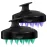 HEETA Hair Scalp Massager Shampoo Brush 2 Pack, Soft Silicone Bristles to Remove Dandruff, Waterproof Hair Scrubber for Both Wet Dry Hair, Suitable for Men & Women (Turquoise & Purple)