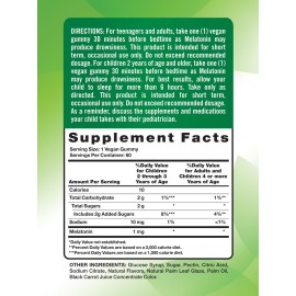 Nature\'s Truth Melatonin Gummies | 1mg | 60 Count | Cherry Pomegranate Flavor | Vegan, Non-GMO & Gluten Free Supplement Nature\'s Truth Melatonin Gummies | 1mg | 60 Count | Cherry Pomegranate Flavor | Vegan, Non-GMO & Gluten Free Supplement