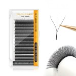 NAGARAKU W Eyelash Extension 3D Volume Premade Fan 0.07mm C curl 8-15mm mix Faux Mink Matte Black Cluster Easy Fanning yy Eye Lashes