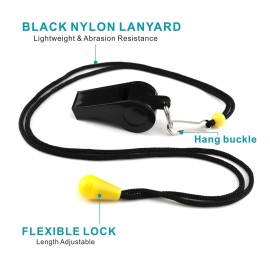 AMBITIONJUMP Whistle, 8 Pack Plastic Whistles for Coahes, Loud Crisp Sound Sports Whistle Whistle, Ideal for Coach, Referee, Teachers, Lifeguard, School, Soccer, Emergency(Multicolor)