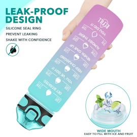 Enerbone 32 oz Drinking Water Bottle with Times to Drink and Straw, Motivational with Carrying Strap, Leakproof BPA & Toxic Free, Ensure You Drink Enough Water for Fitness Gym Outdoor Enerbone 32 oz Drinking Water Bottle with Times to Drink and Straw, Motivational with Carrying Strap, Leakproof BPA & Toxic Free, Ensure You Drink Enough Water for Fitness Gym Outdoor