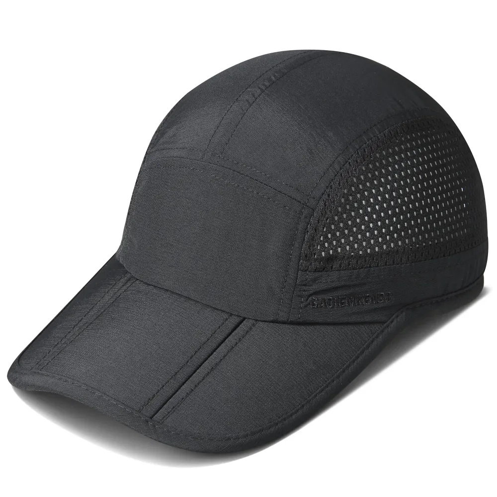 GADIEMKENSD Men Outdoor Hat Reflective Folding Running Sport Hats Summer Cool UPF 50 Sun Unstructured Baseball Caps for Men Women Breathable Light Quick Dry Travel Golf Hat Black GADIEMKENSD Men Outdoor Hat Reflective Folding Running Sport Hats Summer Cool UPF 50 Sun Unstructured Baseball Caps for Men Women Breathable Light Quick Dry Travel Golf Hat Black
