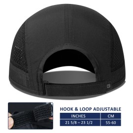 GADIEMKENSD Men Outdoor Hat Reflective Folding Running Sport Hats Summer Cool UPF 50 Sun Unstructured Baseball Caps for Men Women Breathable Light Quick Dry Travel Golf Hat Black GADIEMKENSD Men Outdoor Hat Reflective Folding Running Sport Hats Summer Cool UPF 50 Sun Unstructured Baseball Caps for Men Women Breathable Light Quick Dry Travel Golf Hat Black