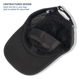 GADIEMKENSD Men Outdoor Hat Reflective Folding Running Sport Hats Summer Cool UPF 50 Sun Unstructured Baseball Caps for Men Women Breathable Light Quick Dry Travel Golf Hat Black GADIEMKENSD Men Outdoor Hat Reflective Folding Running Sport Hats Summer Cool UPF 50 Sun Unstructured Baseball Caps for Men Women Breathable Light Quick Dry Travel Golf Hat Black