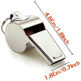 Hipat Whistle, 3 Pack Stainless Steel Sports Whistles with Lanyard, Loud Crisp Sound Whistles Great for Coaches, Referees, and Officials Hipat Whistle, 3 Pack Stainless Steel Sports Whistles with Lanyard, Loud Crisp Sound Whistles Great for Coaches, Referees, and Officials