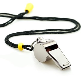 Hipat Whistle, 3 Pack Stainless Steel Sports Whistles with Lanyard, Loud Crisp Sound Whistles Great for Coaches, Referees, and Officials Hipat Whistle, 3 Pack Stainless Steel Sports Whistles with Lanyard, Loud Crisp Sound Whistles Great for Coaches, Referees, and Officials