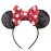 JIAHANG Polka Dot Mic Mouse Ear Headband Hair Bow Headband, Sequin Bow Festival Fashion Hairband Amusement Park Headwear for Women Girls