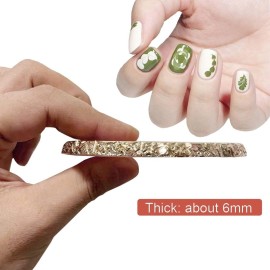 Resin Nail Art Palette, Nail Painting Mixed Color Palette, Gilded Edge Nail Gel Color Makeup Display Board Pallet (White) Resin Nail Art Palette, Nail Painting Mixed Color Palette, Gilded Edge Nail Gel Color Makeup Display Board Pallet (White)