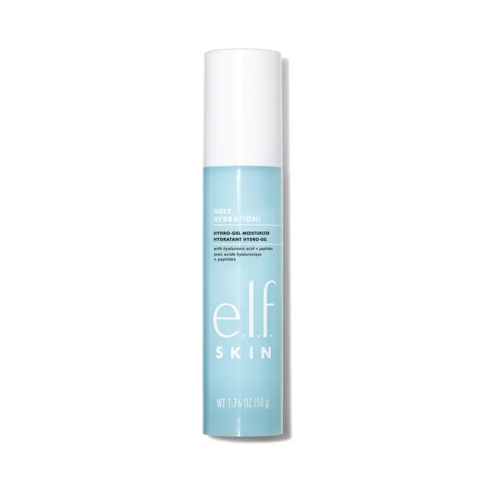 e.l.f. Holy Hydration! Hydro-Gel Moisturizer, Hydrates & Moisturizes Skin for a Plumped Up Complexion, Lightweight & Quick-Absorbing, White, 1.76 Oz e.l.f. Holy Hydration! Hydro-Gel Moisturizer, Hydrates & Moisturizes Skin for a Plumped Up Complexion, Lightweight & Quick-Absorbing, White, 1.76 Oz