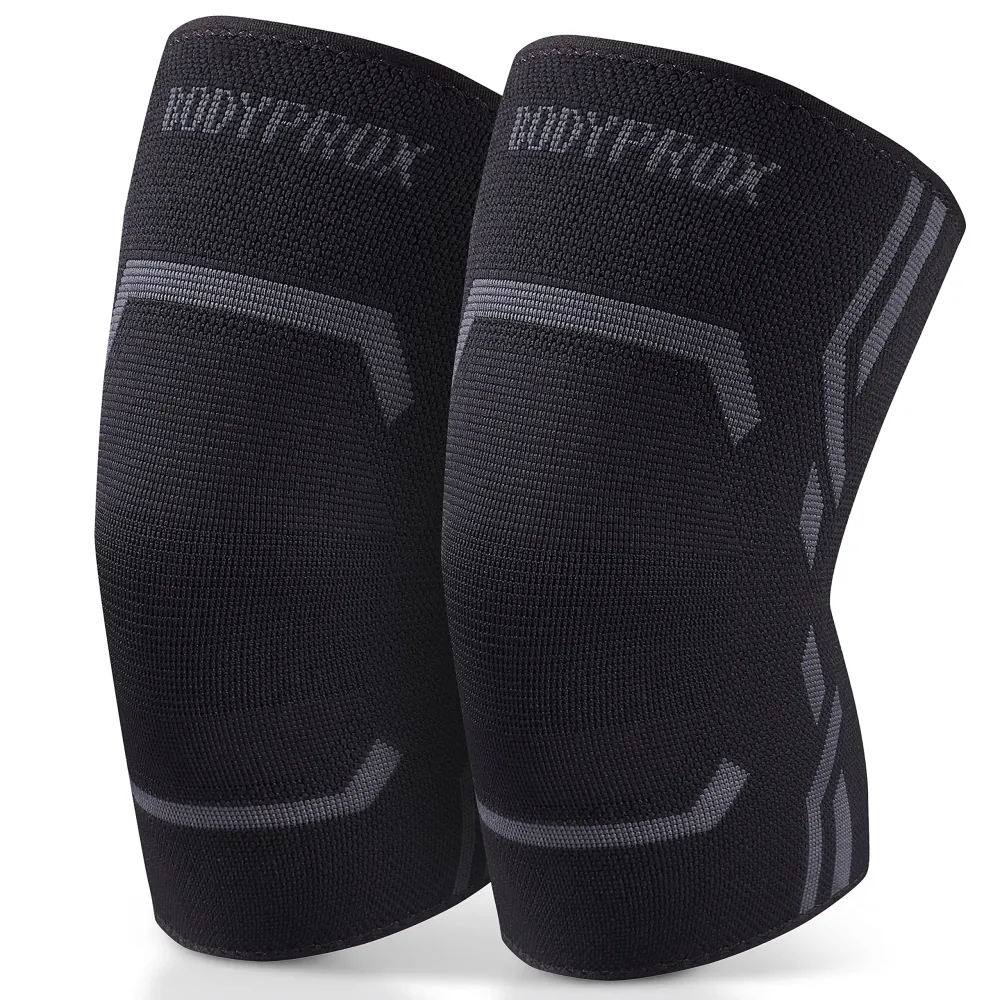 Knee Compression Sleeve for Men and Women (2 Pack), Knee Support Brace for Running and Work out (Medium) Knee Compression Sleeve for Men and Women (2 Pack), Knee Support Brace for Running and Work out (Medium)