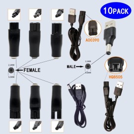 rgzhihuifz Power Cord 5V Replacement Charger USB Adapter is Suitable for a Variety of Electric Hairdressers, shavers, purifiers, Table Lamps and Others 5521 Adapter hq8505 A00390 Charging line rgzhihuifz Power Cord 5V Replacement Charger USB Adapter is Suitable for a Variety of Electric Hairdressers, shavers, purifiers, Table Lamps and Others 5521 Adapter hq8505 A00390 Charging line