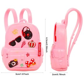 ENOCHT 19 Pcs Girl Doll School Accessories Backpack Mini Desk Lamp Laptop Mini Globe Glasses and Headset for 11.5 Inch Doll School Playset ENOCHT 19 Pcs Girl Doll School Accessories Backpack Mini Desk Lamp Laptop Mini Globe Glasses and Headset for 11.5 Inch Doll School Playset