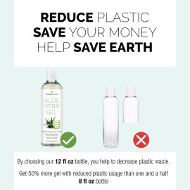 KinRose Care, 12oz Organic Aloe Vera Gel for Face, Skin, Hair & Sunburn Relief - From 100 Percent Pure Aloe Vera - Cold Pressed, Vegan, Unscented - Made in USA. KinRose Care, 12oz Organic Aloe Vera Gel for Face, Skin, Hair & Sunburn Relief - From 100 Percent Pure Aloe Vera - Cold Pressed, Vegan, Unscented - Made in USA.