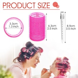 Hair Curlers Rollers, 12Pcs Hair Rollers Hair Curlers Self Grip Holding Rollers with 12 Pcs Hair Clips for Long Medium Short Thick Fine Thin Hair Bangs Volume Hair Curlers Rollers, 12Pcs Hair Rollers Hair Curlers Self Grip Holding Rollers with 12 Pcs Hair Clips for Long Medium Short Thick Fine Thin Hair Bangs Volume