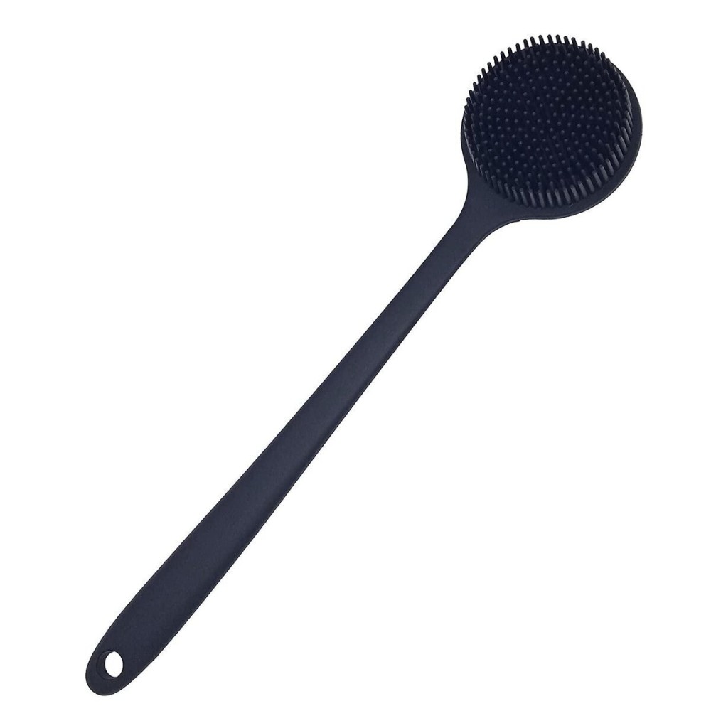 DNC Back Scrubber for Shower Soft Silicone Bath Body Brush with Long Handle (Black) DNC Back Scrubber for Shower Soft Silicone Bath Body Brush with Long Handle (Black)