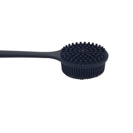 DNC Back Scrubber for Shower Soft Silicone Bath Body Brush with Long Handle (Black) DNC Back Scrubber for Shower Soft Silicone Bath Body Brush with Long Handle (Black)